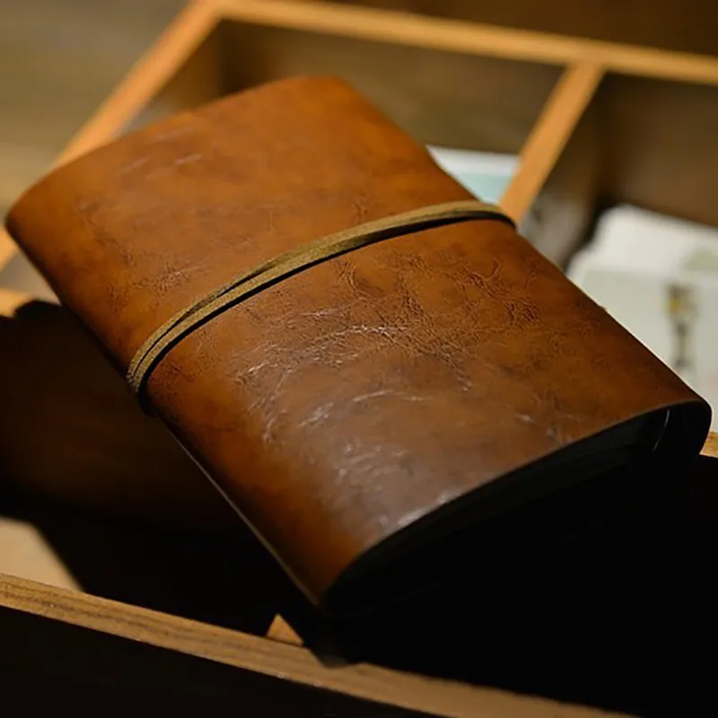 

1Pcs Spiral Notebook Diary Notepad Vintage Pirate Anchors PU Leather Note Book Replaceable Stationery Gift Traveler Journal