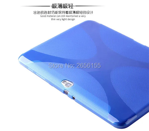 X Line Мягкий Прозрачный из ТПУ гелевый чехол-накладка для samsung Galaxy Note 10 1 GT-N8010 N8020 N8013