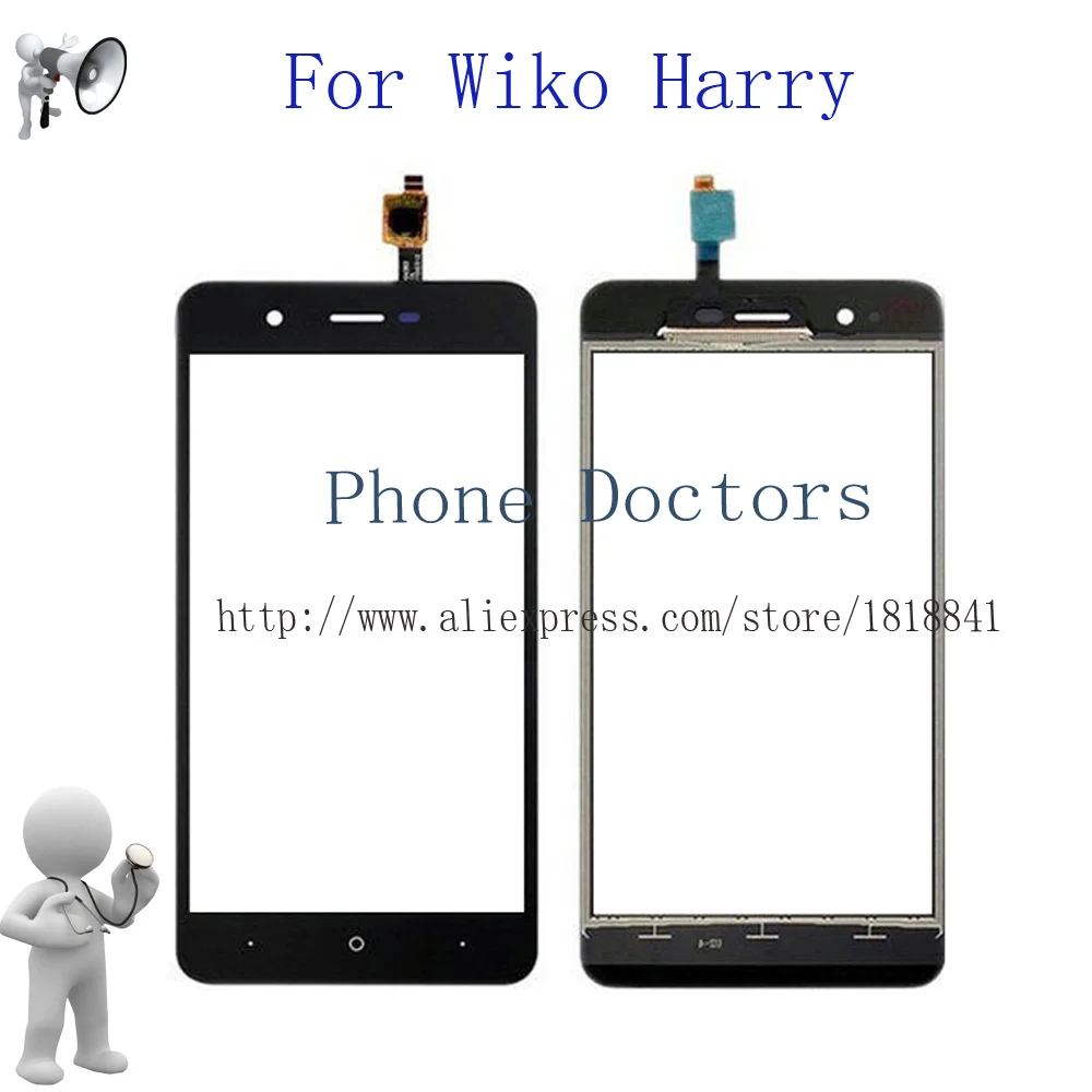 5 0 дюймовый черный Сенсорный экран дигитайзер для Wiko Гарри стеклянная панель