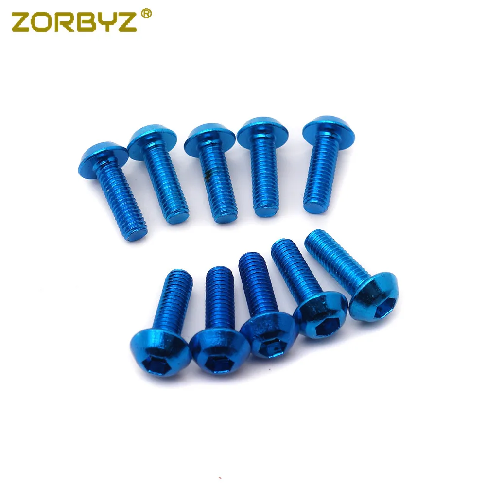 ZORBYZ 50 шт. мотоциклы синие M5 ветровое стекло винты для ветрового стекла комплект