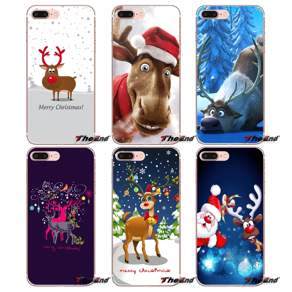 Мягкий чехол для Huawei Honor 4C 5X 5C 6X Mate 7 8 9 Y3 Y5 Y6 II 2 Pro G7 G8 P7 P8 P9 Lite 2017 Merry Christmas Love wild Elk