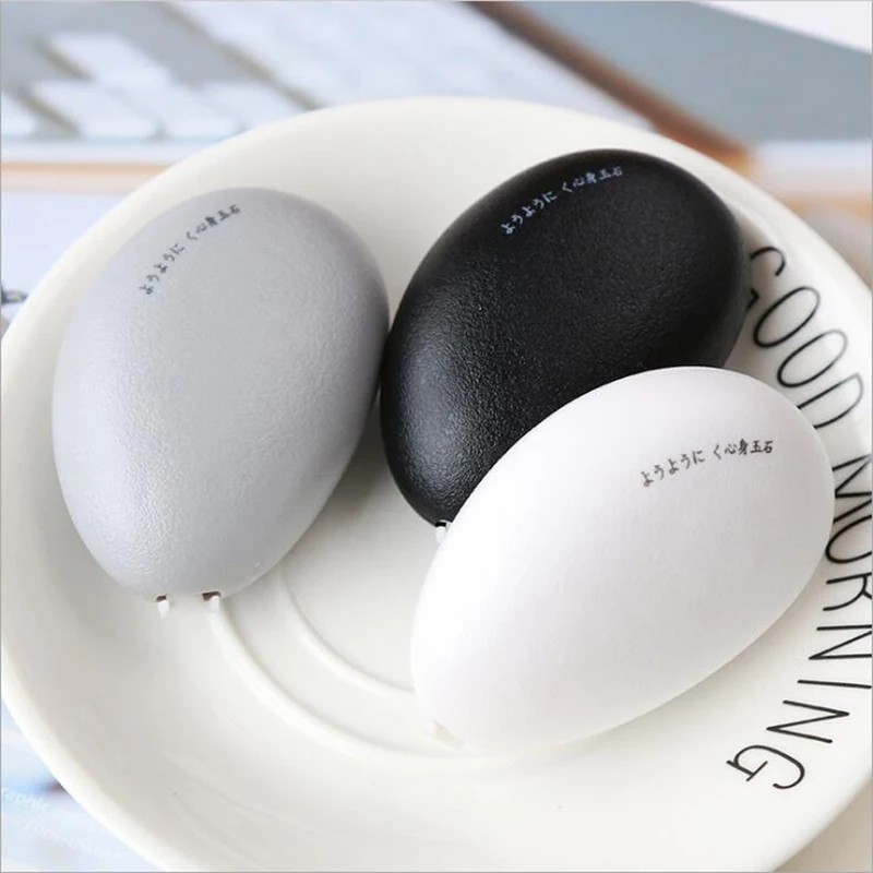 1PCS Cute solid color correction with simple cobblestone shape office and school stationery creative supplies | Канцтовары для