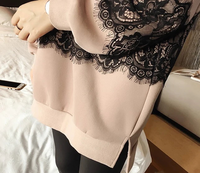 5xl плюс большие размеры кофты женщины весна-осень зима 2019 флис свободные сладкий