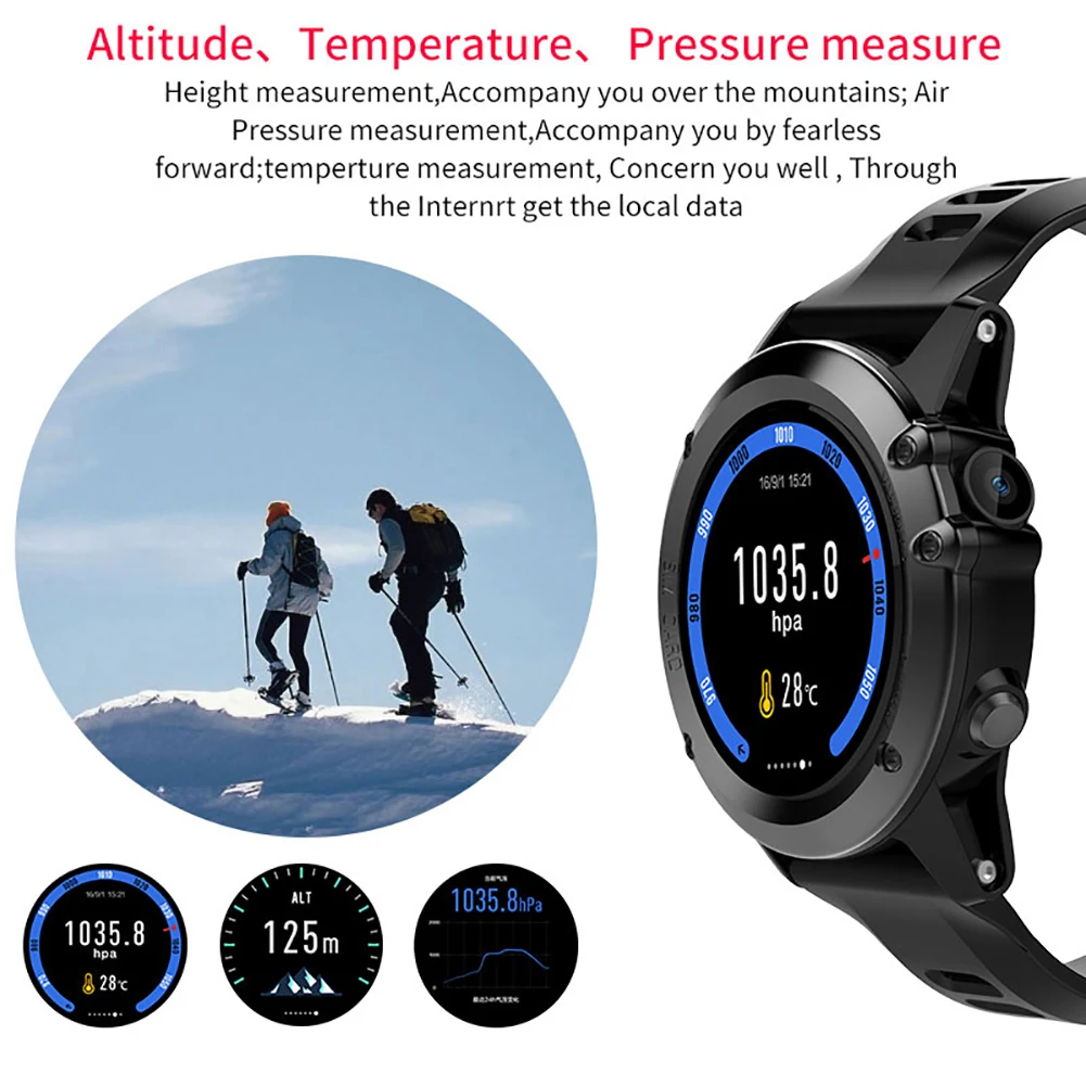 Замечательный Micowear H1 3g вызова Wifi gps тяжести Сенсор Водонепроницаемый Смарт наручные часы для Android