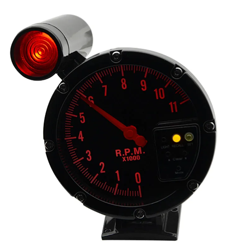 5 дюймов Авто Тахометр RPM Датчик предупреждающий светильник задний 7 цветов