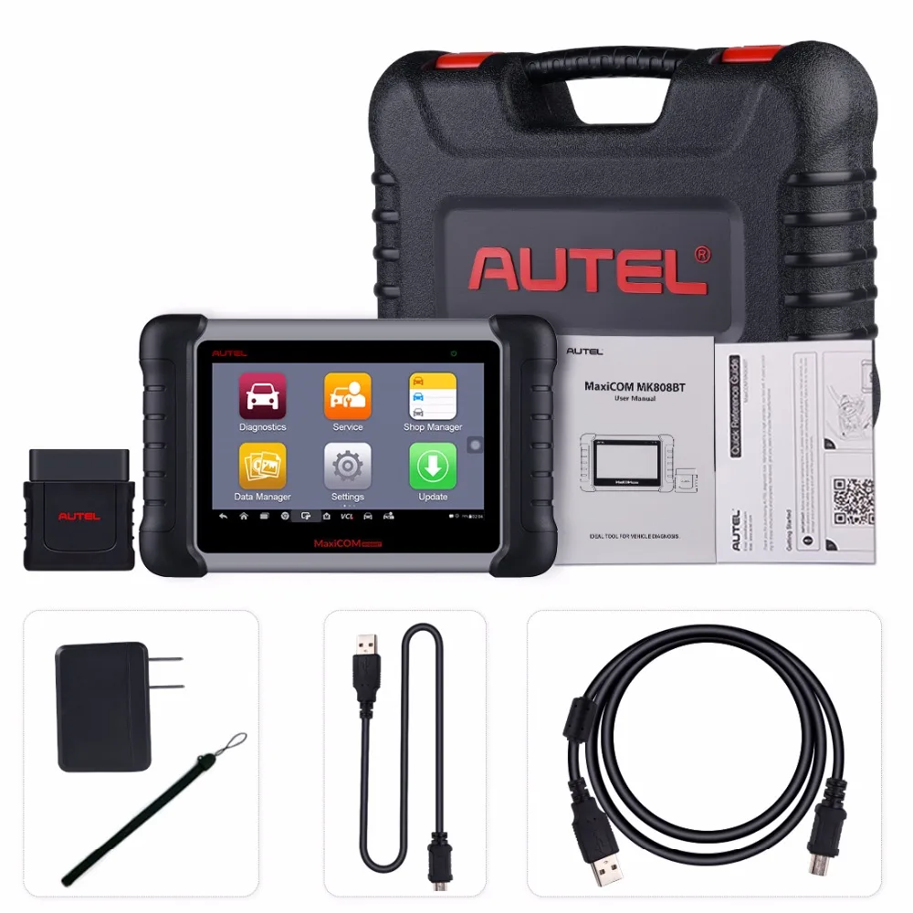 Autel MaxiCOM MK808 BT OBD2 автомобильный диагностический инструмент Автомобильный сканер диагностические функции EPB/IMMO/DPF/SAS/TMPS сброс