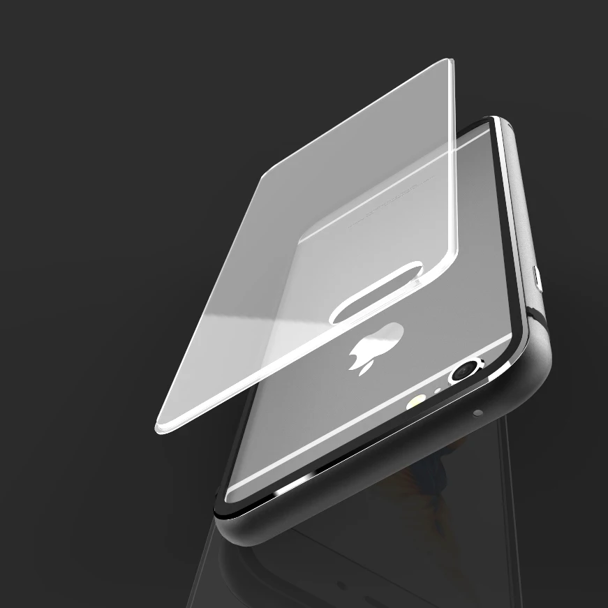 Luxury Transparent PC + Metal Case For Iphone 6S/ 6S Plus Hard Cases Silicone Frame Back Protective Cover Iphone6 4.7 5.5 |