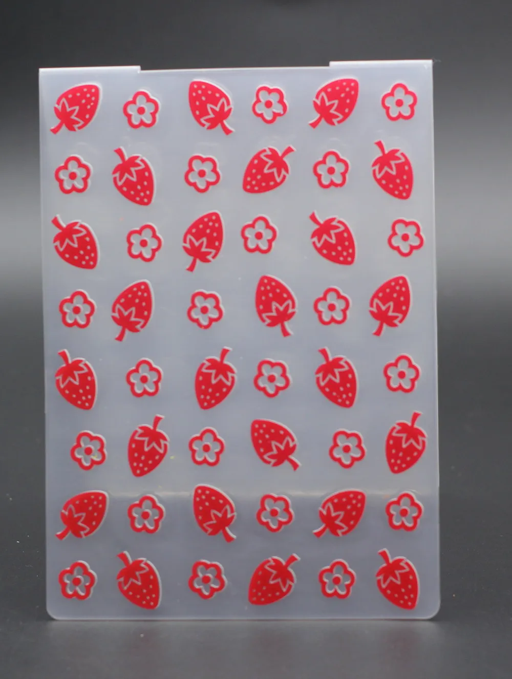 Пластиковые папки для тиснения клубника круглые цветы DIY конверт скрапбукинга