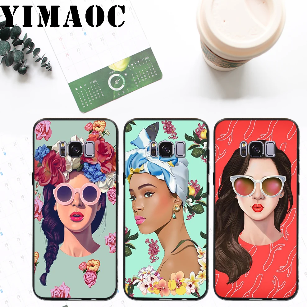 YIMAOC Young Wild Free просто для девочек мягкий силиконовый чехол samsung Galaxy S9 S8 A6 Plus 2018 S7 S6 Edge