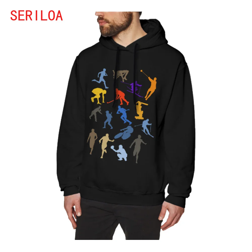 Толстовка мужская с капюшоном и принтом логотип/текст/фото | Мужская одежда