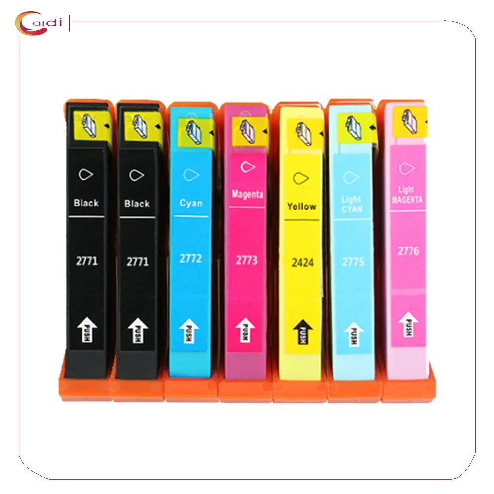 7 шт. картриджи для принтера Epson T2771 T2772 T2773 T2774 T2775 T2776|cartridge for epson|compatible cartridgescartridge epson