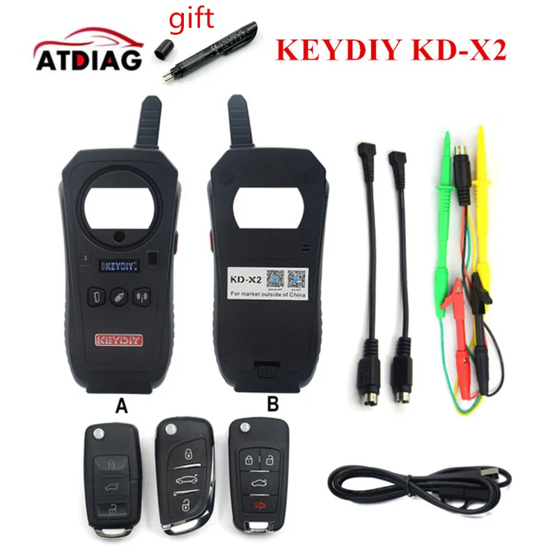 KEYDIY KD X2 дистанционный разблокировщик генератор ключей 96 бит 48 транспондер без