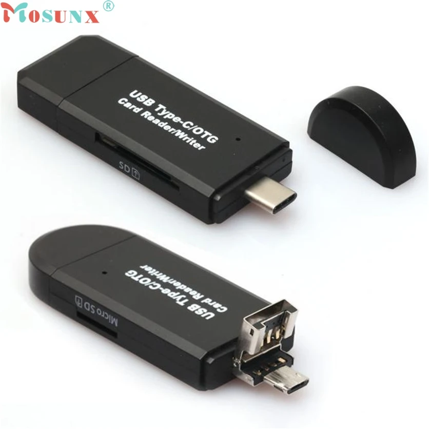 Mosunx заводская цена USB-C Type C/USB 2 0/Micro USB/OTG TF SD MMC кардридер для телефона Macbook J09T Прямая
