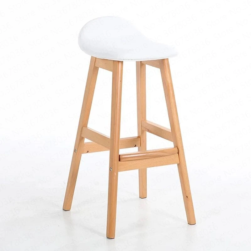 Современный дизайнерский барный стул твердый деревянный Северный ветер модный