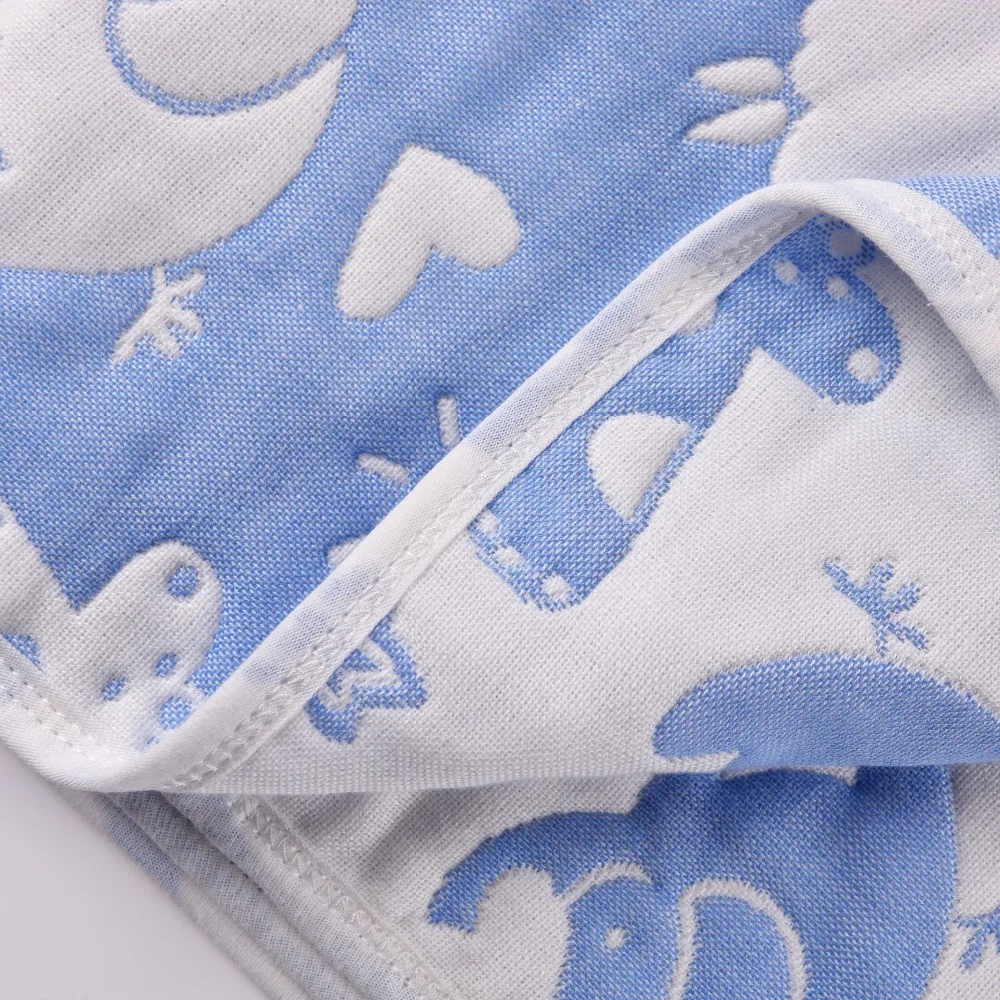 Хлопковые шестислойные марлевые одеяла супермягкое одеяло в горошек на кровать