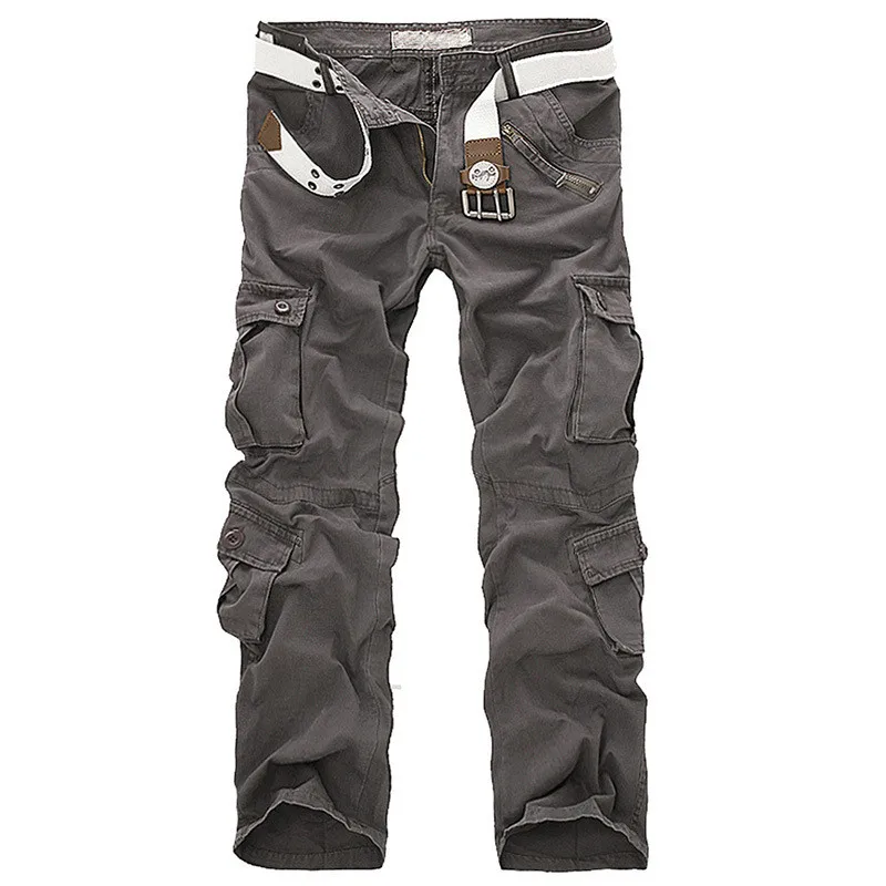 Мужские военные брюки Боевая Спецодежда джинсы свободные армейские с множеством
