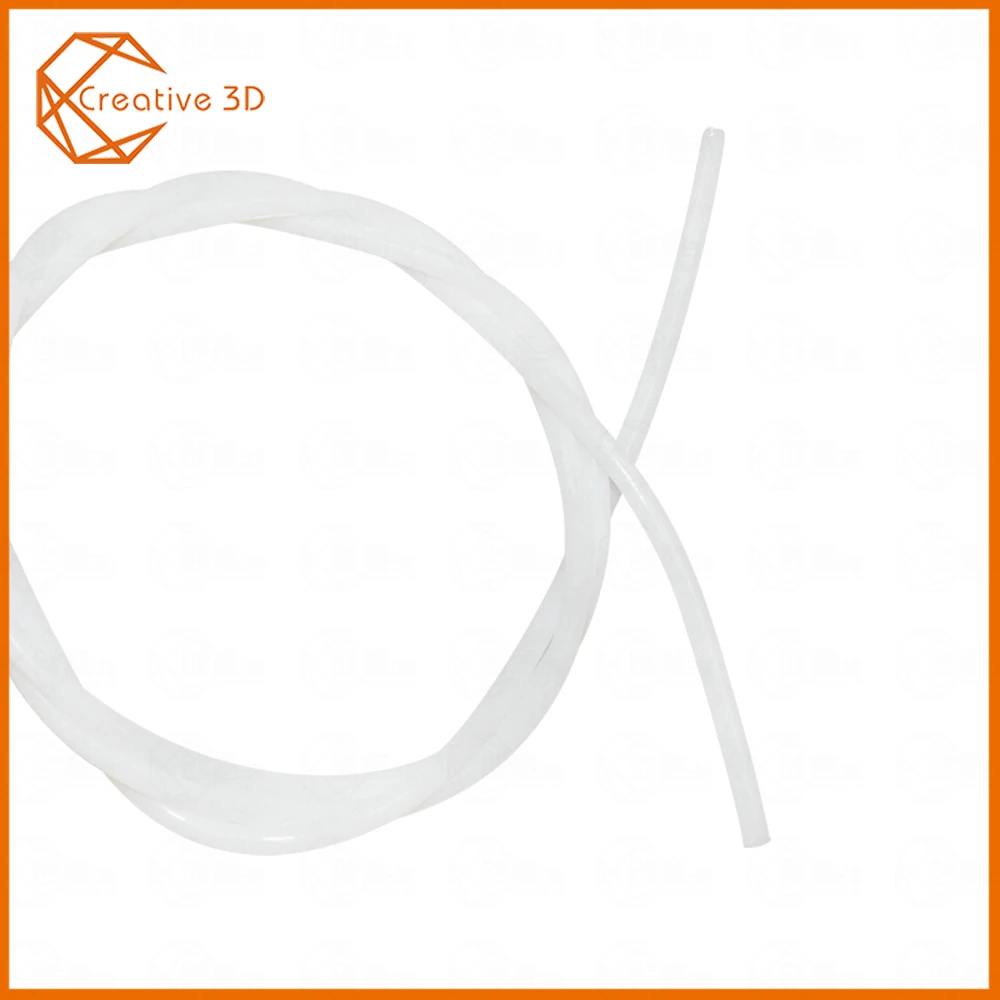 Креативный 3D 1 м 2*4 мм трубка фторопласт тефлоновая труба к J-head hotend RepRap rostock Bowden экструдер для 1,75 мм нити
