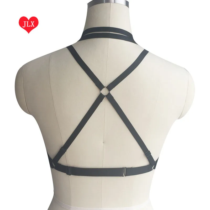 Женский черный бюстгальтер на бретельках Экзотическая одежда женское