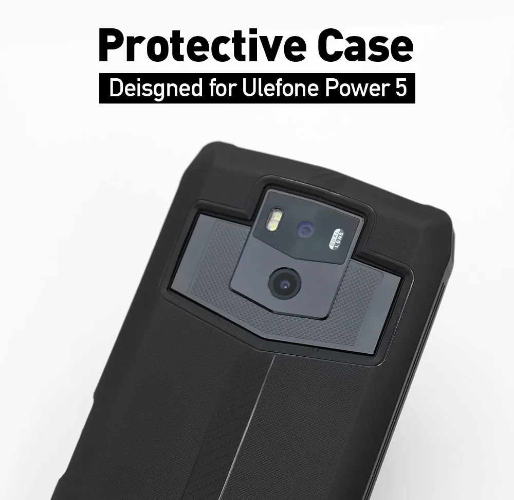 Ulefone power 5 5S, высококачественный чехол, защитный ТПУ Черный силиконовый чехол для Ulefone power 5 5S