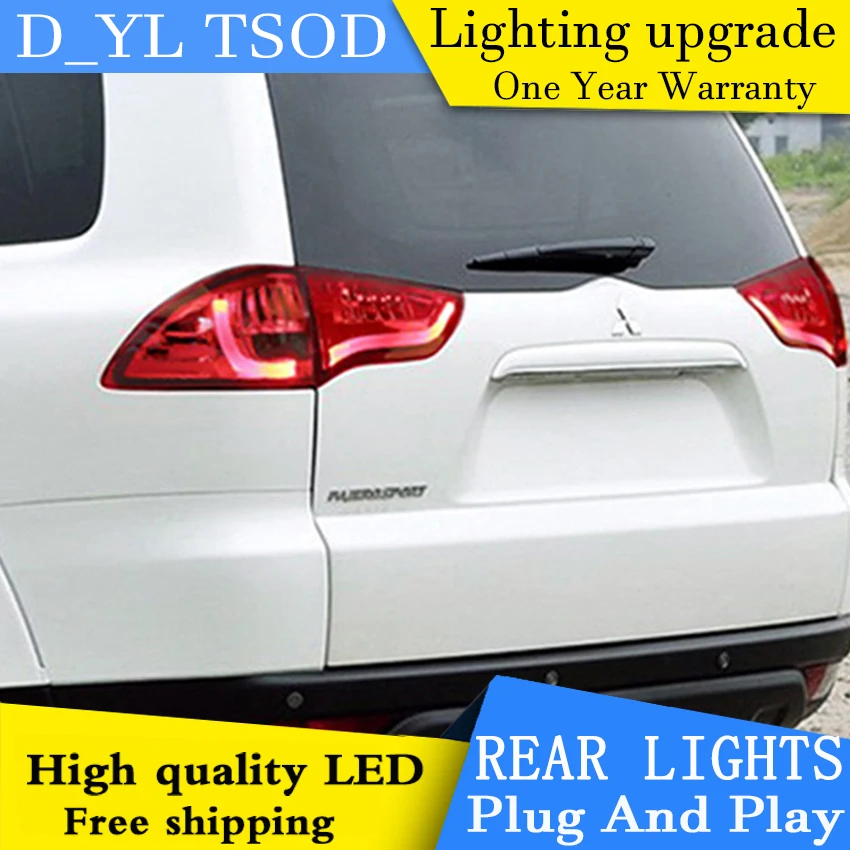 Автомобильный Стайлинг для Mitsubishi Pajero задние фары 2010-2013 Sport LED противотуманные 1