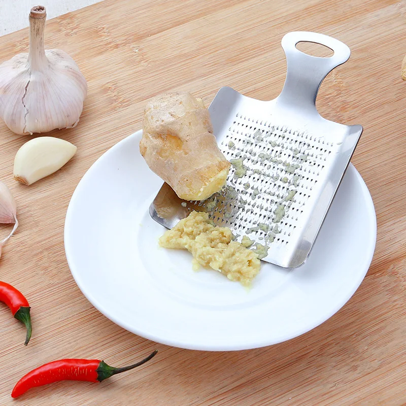 

OLOEY Manual Garlic Ginger Mud Stainless Steel Press Peeling Garlics Slicer Kitchen Gadgets Mill Shaving Crusher Peeler Tools