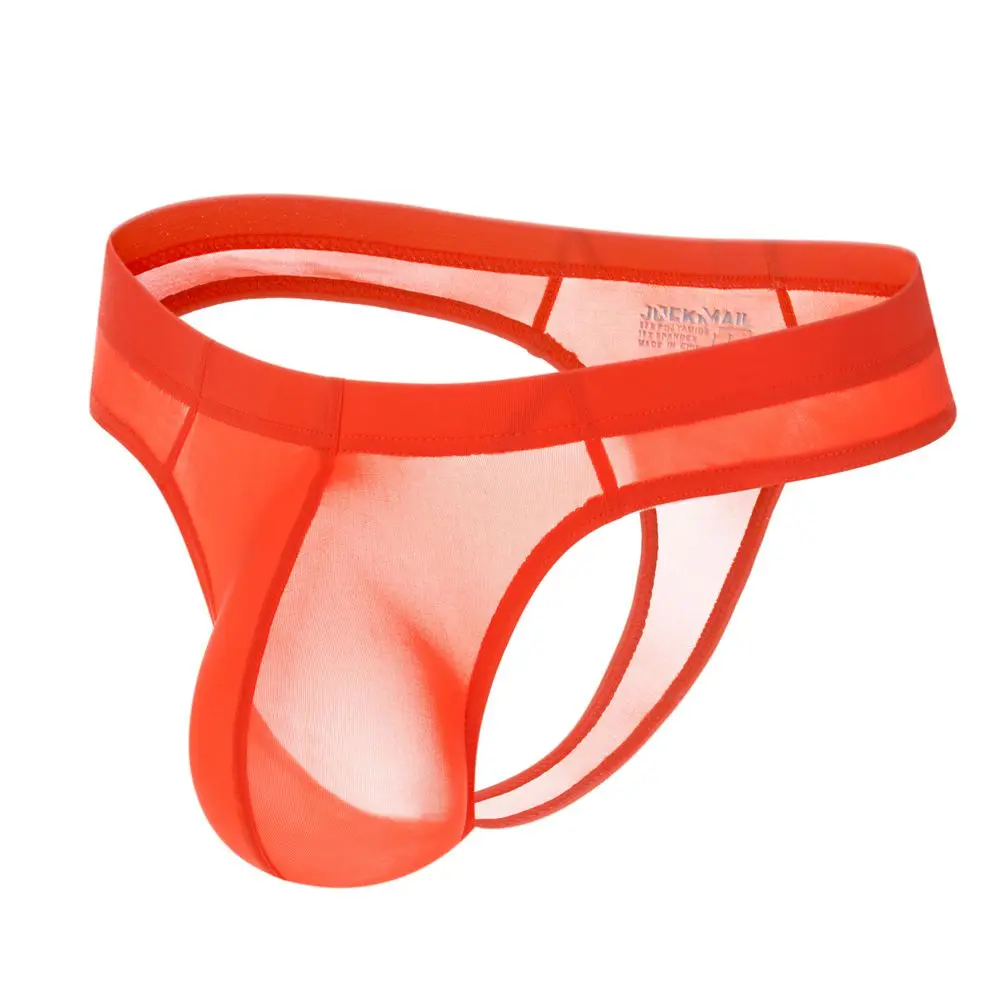 JOCKMAIL Ice Silk бикини Гей Нижнее белье для мужчин стринги Слип Мужской Бандаж мужские