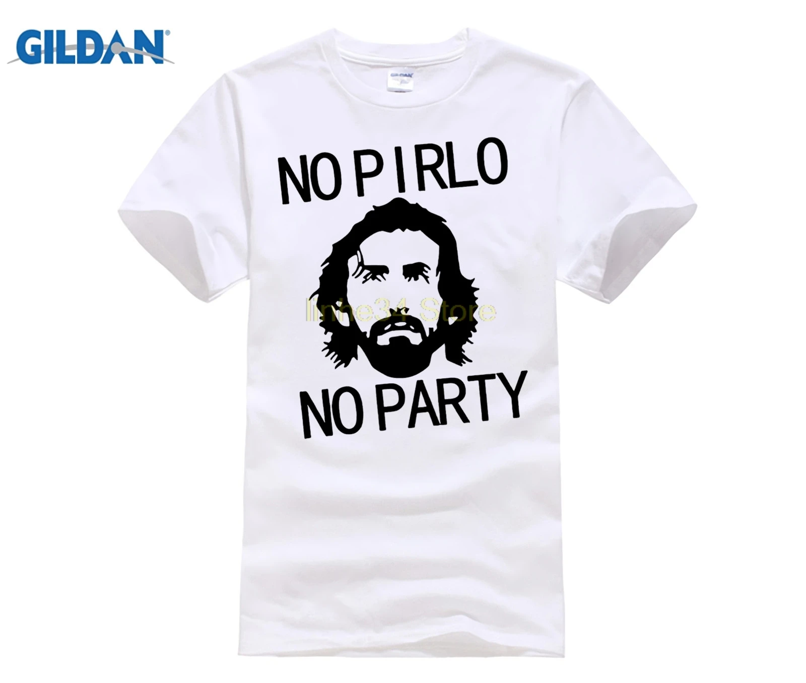 Брендовая мужская летняя футболка NO PIRLO вечерние Party Andrea с надписью смешные