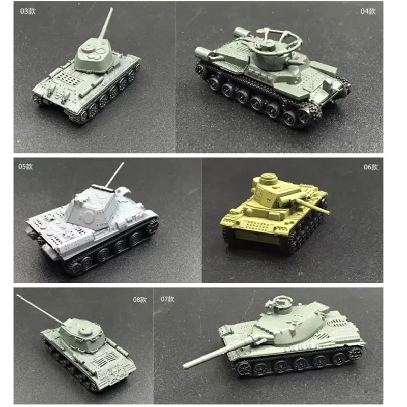 Модель танка 4D в сборе 8 шт./лот военная модель игрушка креативные товары для