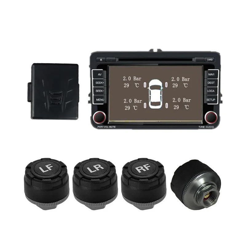 Aoluoya Автомобильная TPMS система сигнализации для Android GPS навигация автомобильный