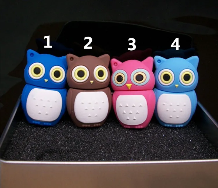 

New 100% real capacity owl USB Flash Drive New USB 2.0 8GB 16GB 32GB 64GB 128GB 256GB USB Flash Drive owl Shaped Memory Stick