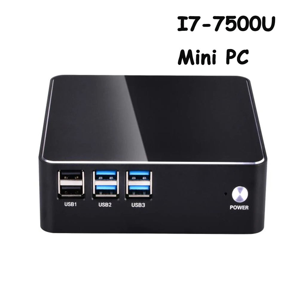 

Мини-ПК Intel Core i7 7500U, Win 10, DDR3L, SSD, 2,5 дюйма, HDMI, VGA