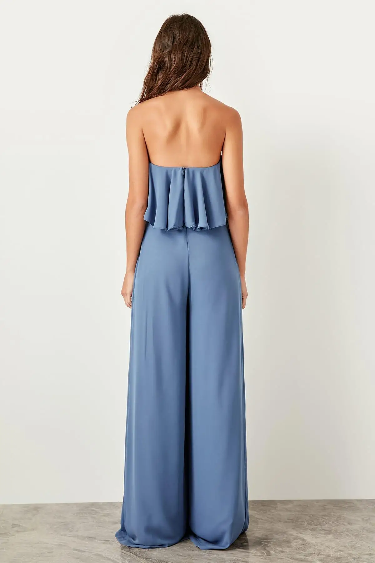 Trendyol синий маховик комбинезон TPRSS19UT0072| |