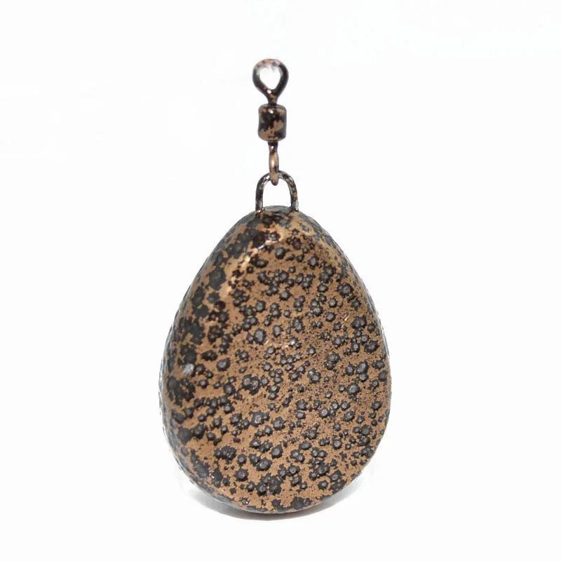 5 шт. свинцовые грузила с вертлюгом текстурированные рыболовные аксессуары для