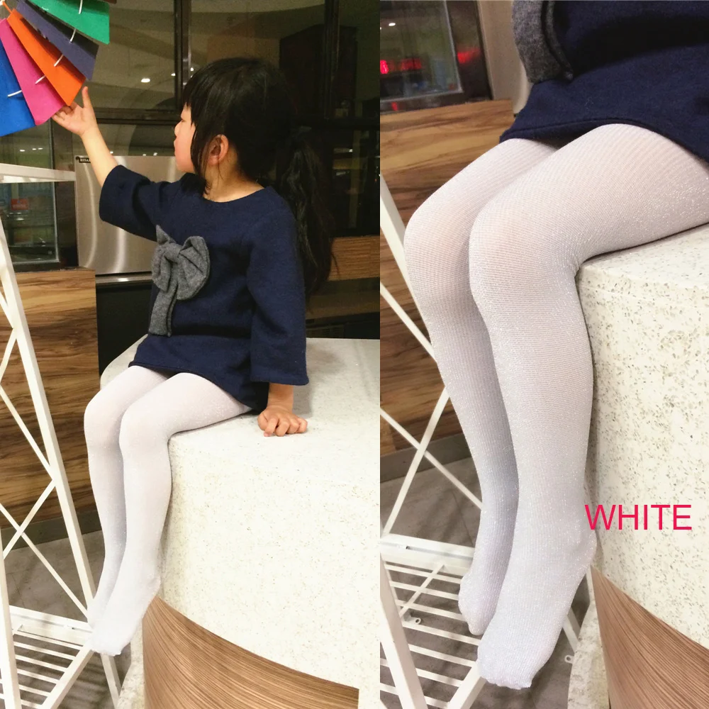 Новое поступление сезон весна лето серебряная нить бархатные детские колготки