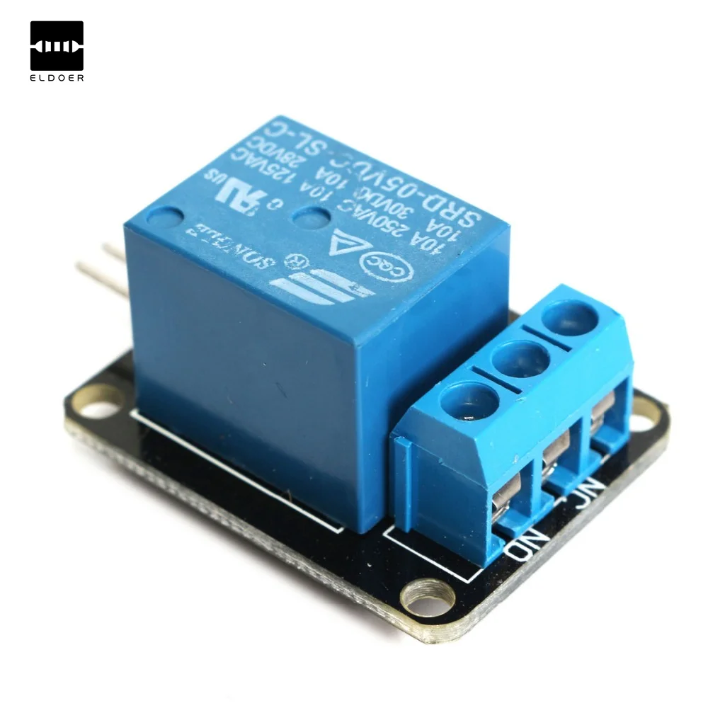 Модуль реле на 1 канал 1PC 5V DC AC для Arduino ARM DSP PIC AVR Electronic Can Control 220V Load Circuit on.