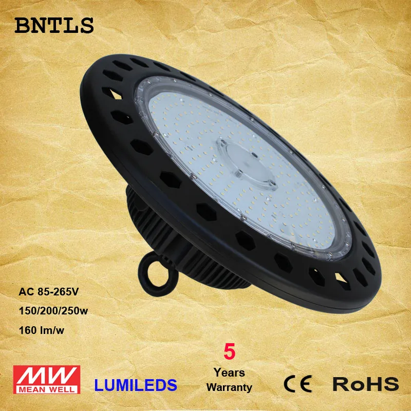 

150W200W UFO LED High Bay Lighting, UL Listed, 400W HPS/MH Bulbs Equivalent, Waterproof, Daylight White, 6000K