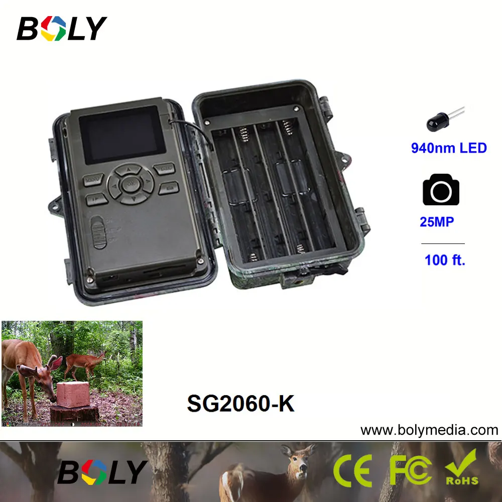 25MP ночное видение Boly 1080P охотничьи камеры Фото ловушка невидимые ИК LED 940nm игровые