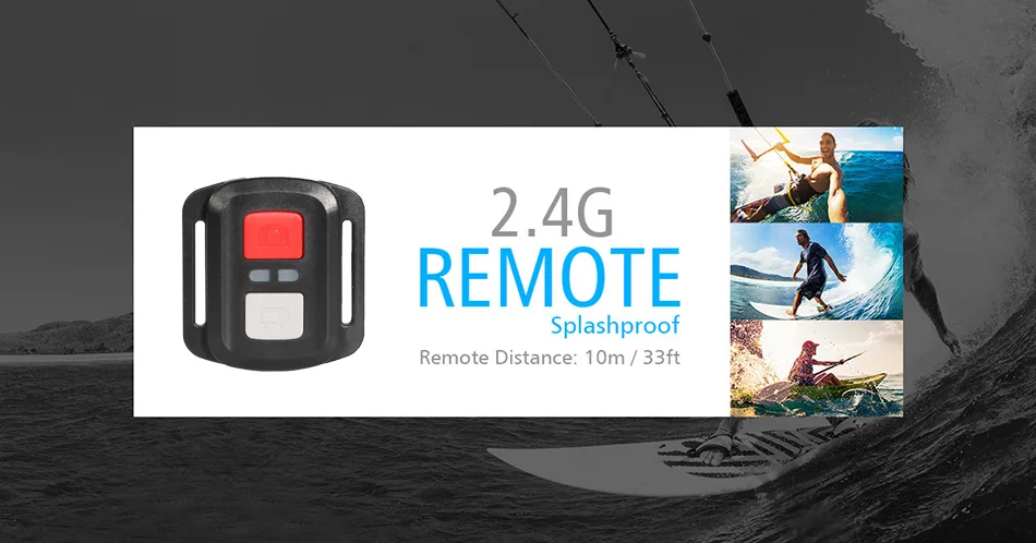 EKEN H9R/H9 Экшн-камера для подводной съемки, водонепроницаемая, Ultra HD, 4 K/25fps, Wi-Fi, 2,0 дюймов, 170D, камера для записи на шлем, Спортивная камера