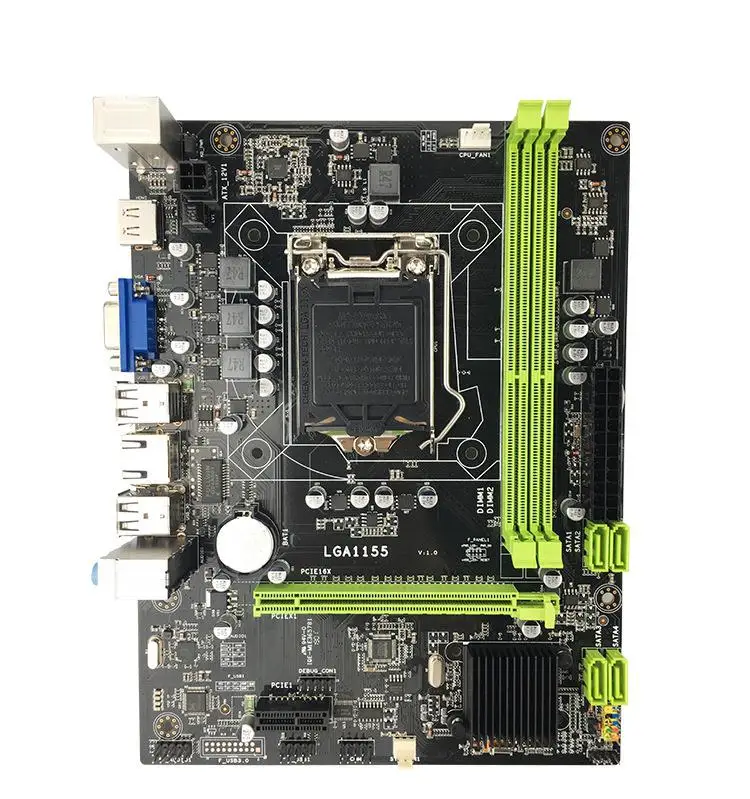 BEESCLOVER H61 Desktop PC Motherboard SATA3 1155-pin CPU Interface