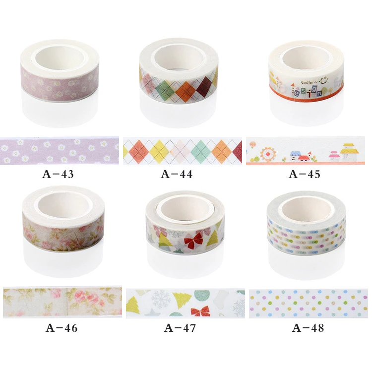 Горячая продажа бумажная лента Рождественский подарок клейкая маскирующая