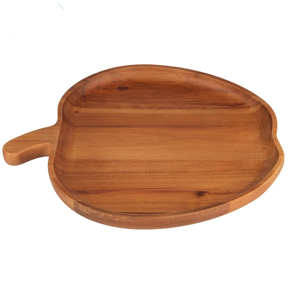 Apple стильная деревянная с суповую тарелку производство Китай вечерние