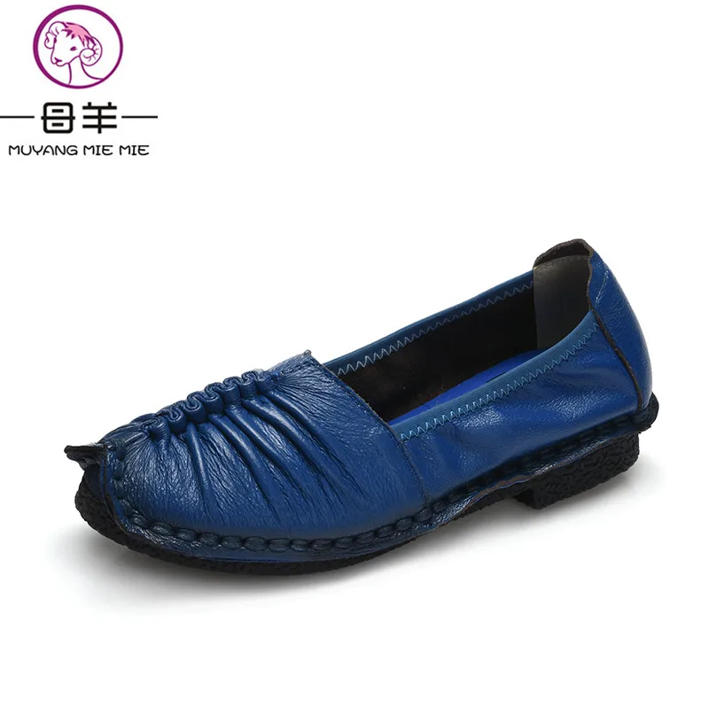Туфли женские из натуральной кожи на плоской подошве|women flats|shoes woman fashion flatsshoes flats |