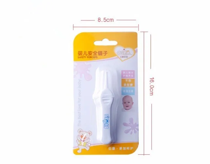 

2019 New Baby Tweezers Safe Pincet Safety Forceps PP Plastic Tweezers Alicate Ear Nose Clean Baby Care Promotion Special Offer