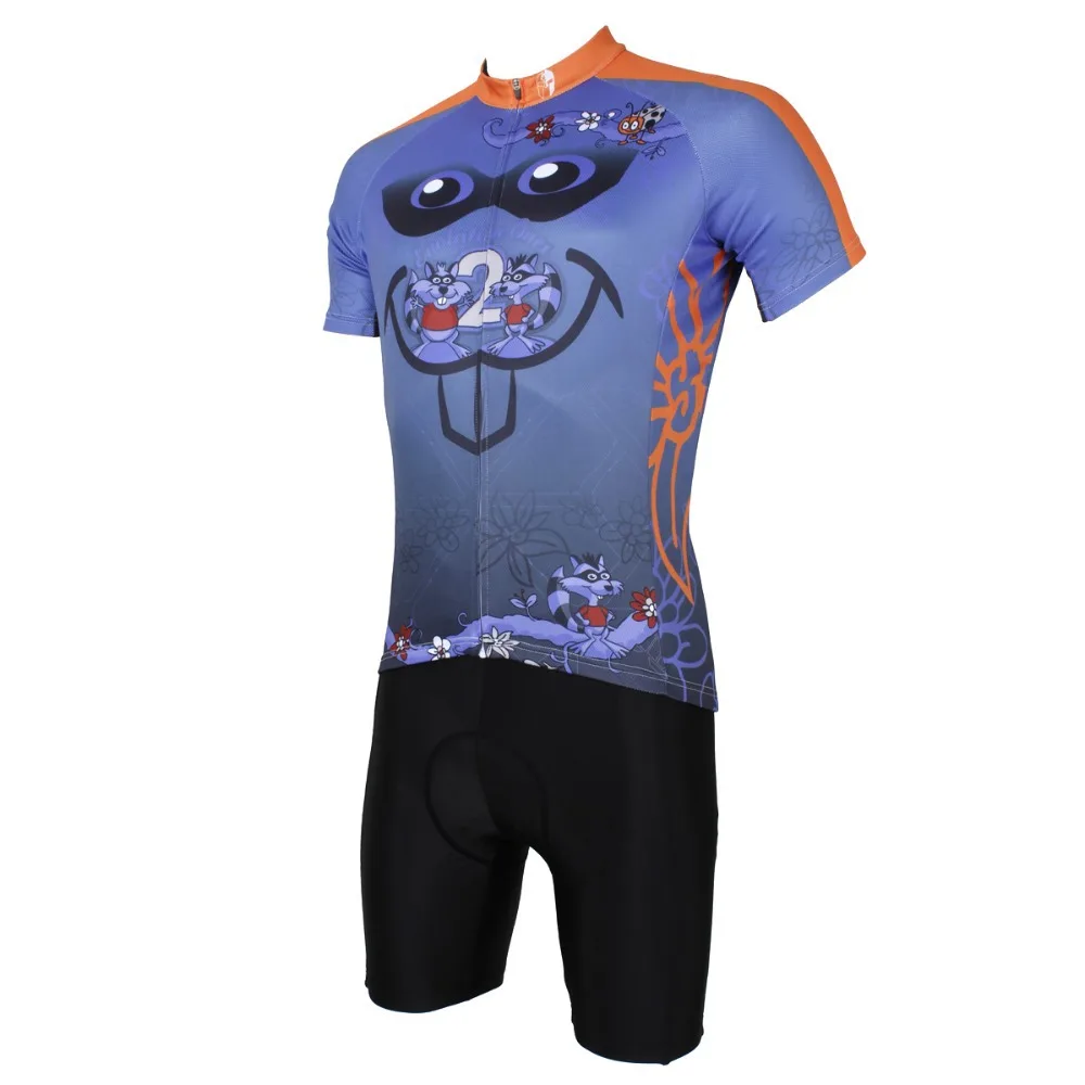 Мужская велосипедная рубашка с коротким рукавом PALADIN рисунком крысы|cycling clothing|short