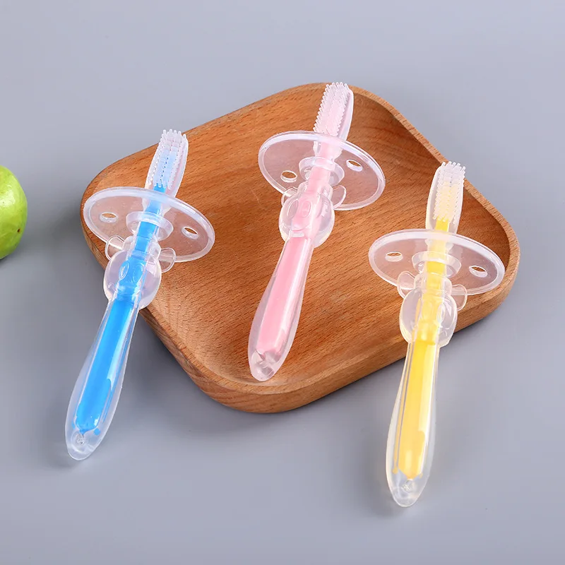 1PC Baby Toothbrush Kids Teether Training Toothbrushes For Children Infant Newborn Brush Tool | Мать и ребенок