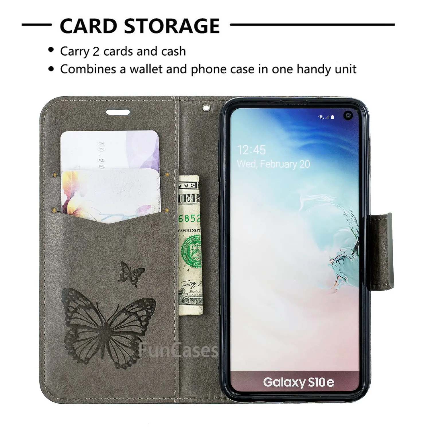 Fundas для samsung Galaxy S10E чехол с откидной крышкой из искусственной кожи Роскошный