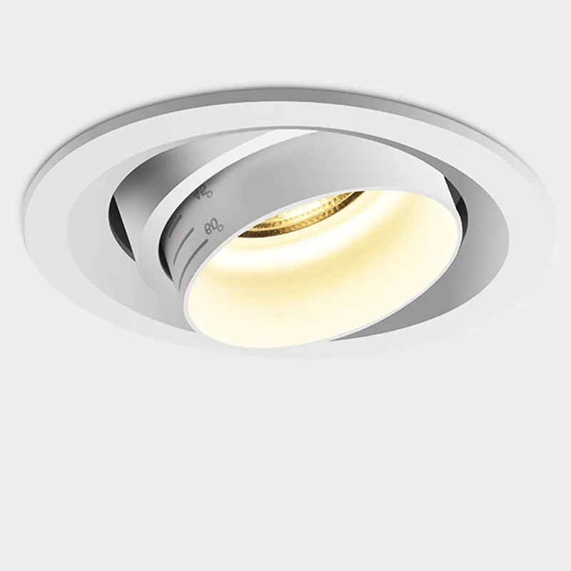 Super Bright Recessed LED Downlight COB 7W Adjust Focus Ceiling Spot Light Lamp AC 110V 220V White Black | Лампы и освещение