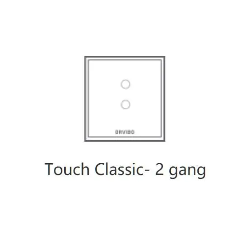Switch 2gang(N) Orvibo умные переключатели-ZigBee беспроводные переключатели управления сенсорный Классический смарт-переключатель приложение HomeMate поддерживается - Цвет: Switch 2gang(N)