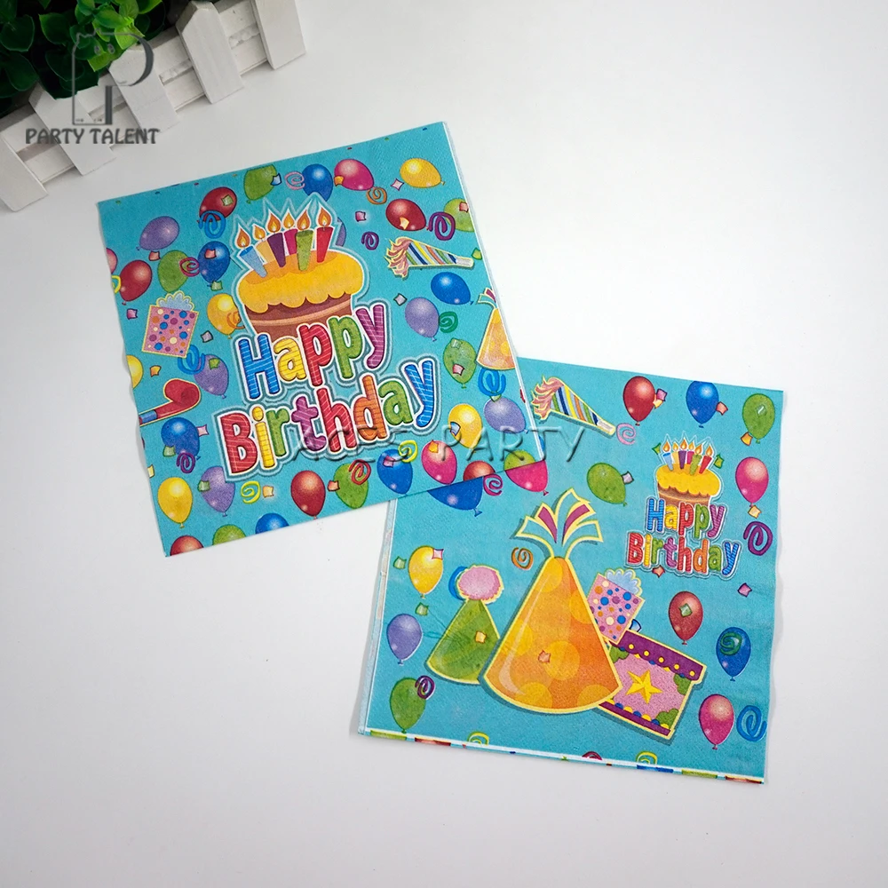 Принадлежности для вечеринок 20 шт салфетки мальчиков Дети День рождения deoration