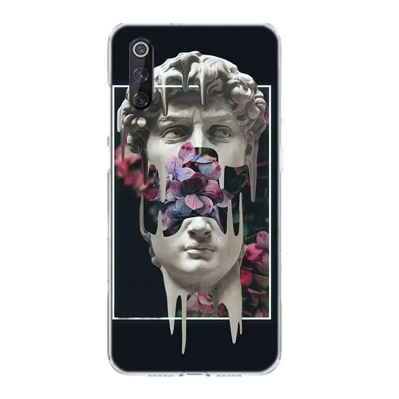 Retro Art Statue Silicone Case For Xiaomi Pocophone F1 Xiomi Mi 8 9 SE A2 lite A1 5X 6X 5S Plus Play Heart Cover |